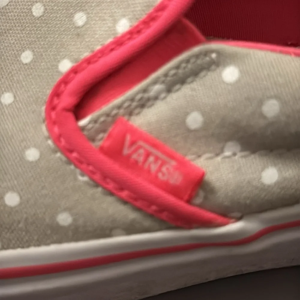 Vans Kids' Slip-On Sneakers‎ - Grey and Pink size 2.5
